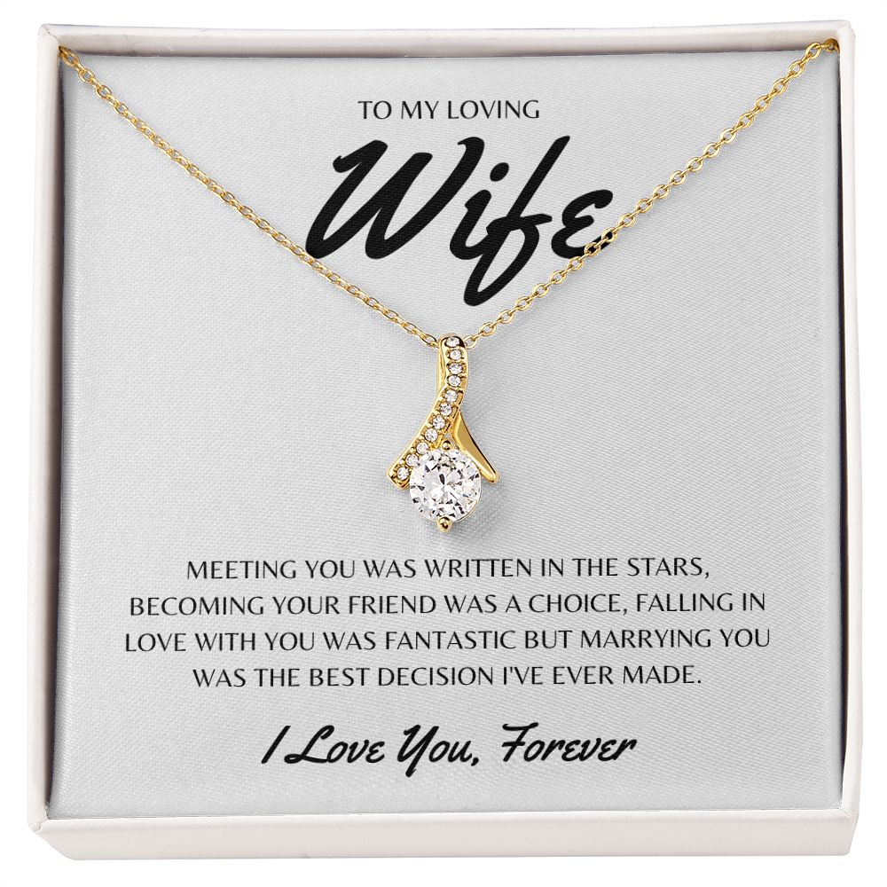 Gift To My Loving Wife | Alluring Beauty Necklace