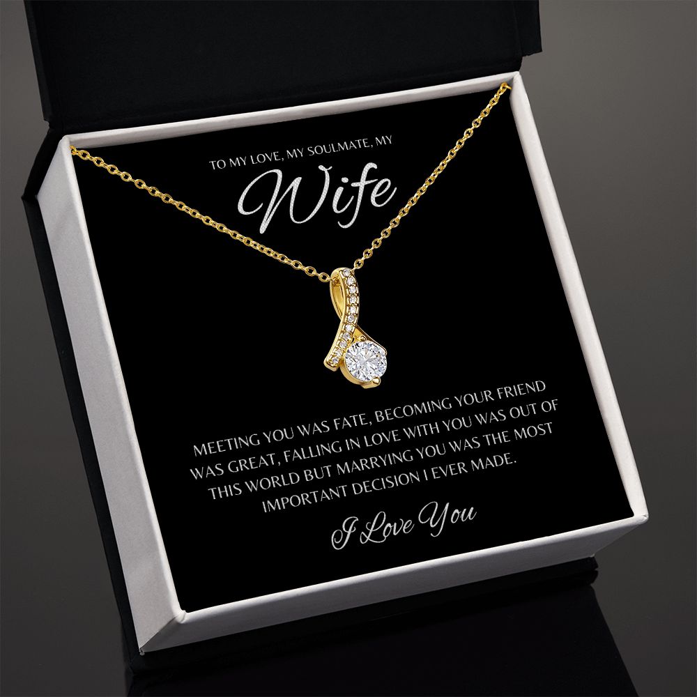 Gift To My Love, My Soulmate, My Wife | Alluring Beauty Necklace