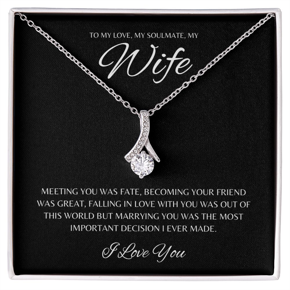 Gift To My Love, My Soulmate, My Wife | Alluring Beauty Necklace