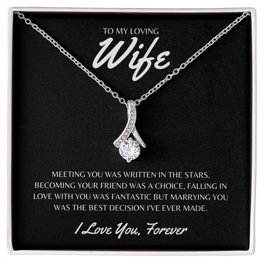 Gift To My Loving Wife | Alluring Beauty Necklace