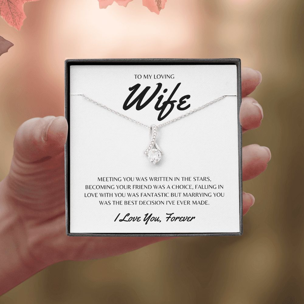 Gift To My Loving Wife | Alluring Beauty Necklace