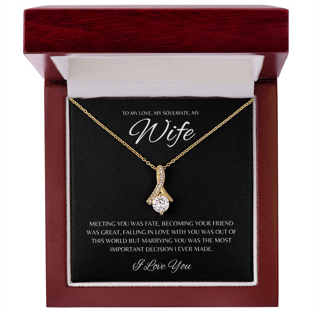 Gift To My Love, My Soulmate, My Wife | Alluring Beauty Necklace