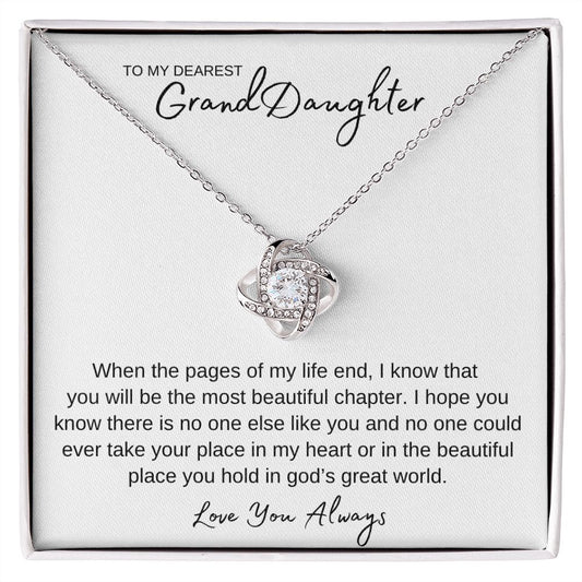 Gift for Granddaughter | Love Knot Necklace