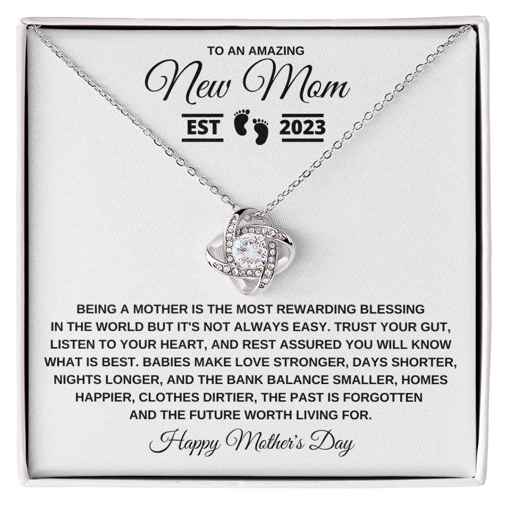 Gift to New Mom | Interlocking Hearts Necklace