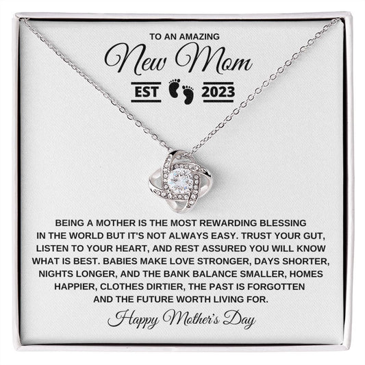 Gift to New Mom | Interlocking Hearts Necklace