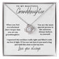Gift To My Beautiful Granddaughter | Love Knot Necklace