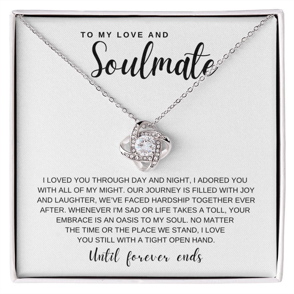 Gift To My Love and Soulmate | Love Knot Necklace