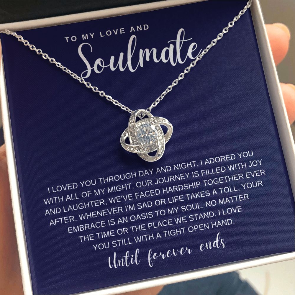 Gift to My Love and Soulmate | Love Knot Necklace