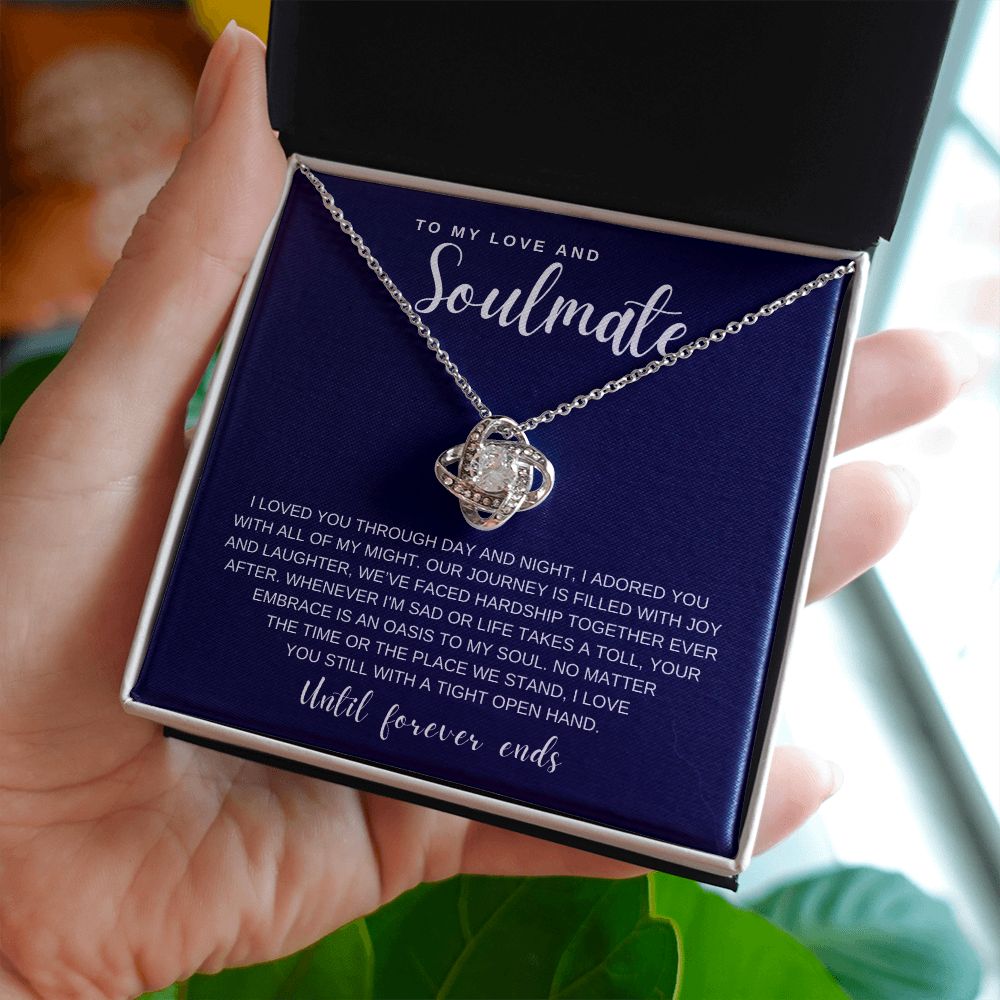 Gift to My Love and Soulmate | Love Knot Necklace