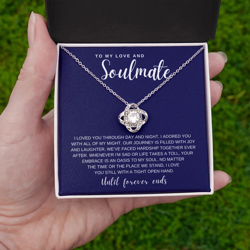 Gift to My Love and Soulmate | Love Knot Necklace