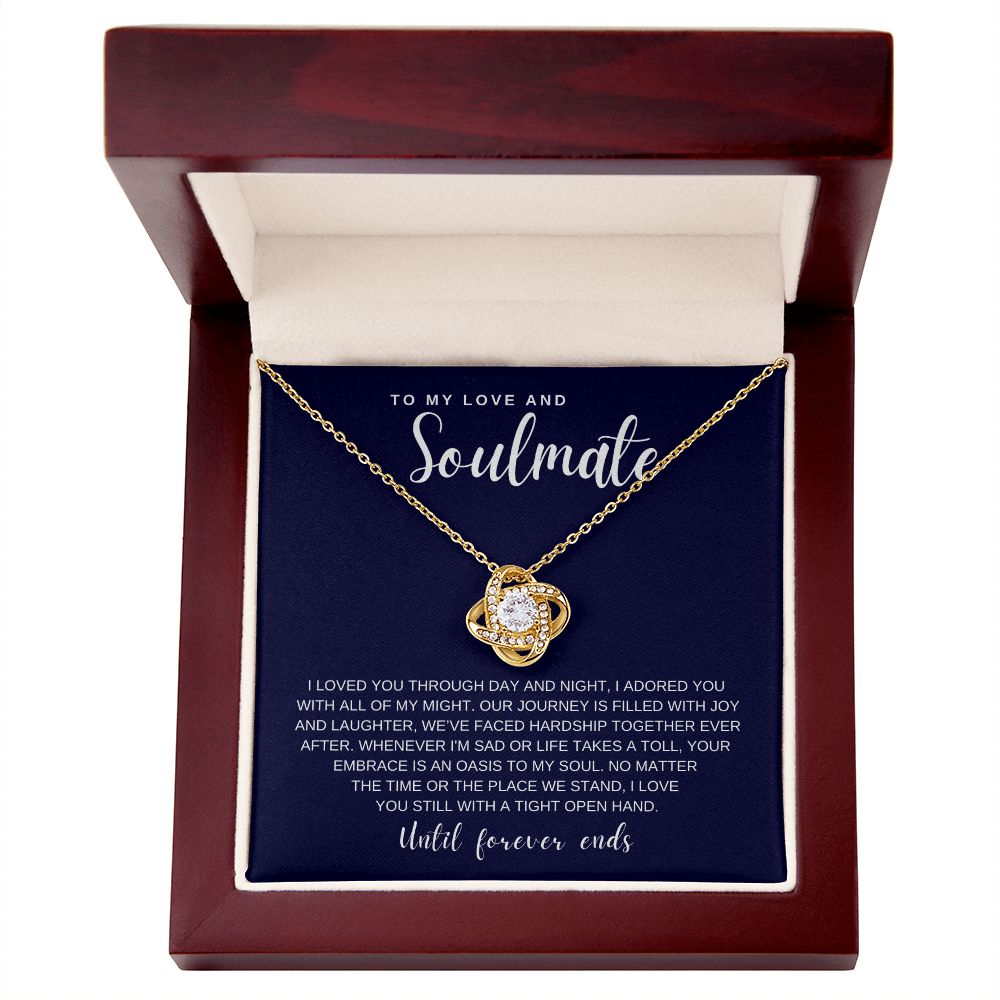 Gift to My Love and Soulmate | Love Knot Necklace