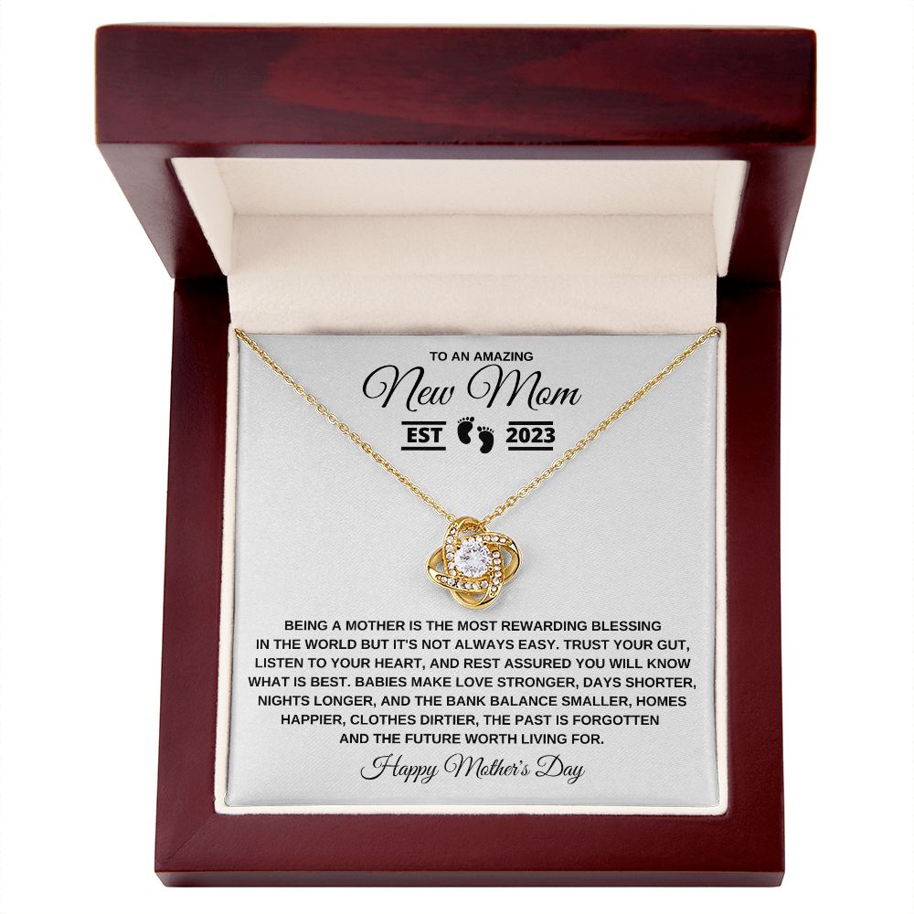 Gift to New Mom | Interlocking Hearts Necklace