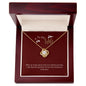 To my wife - Love knot - yellow gold in mahogany box