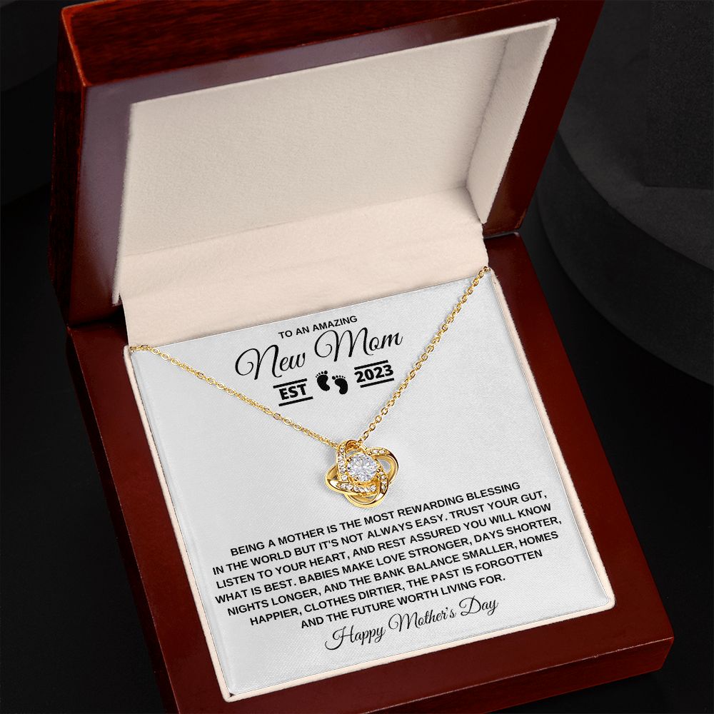 Gift to New Mom | Interlocking Hearts Necklace