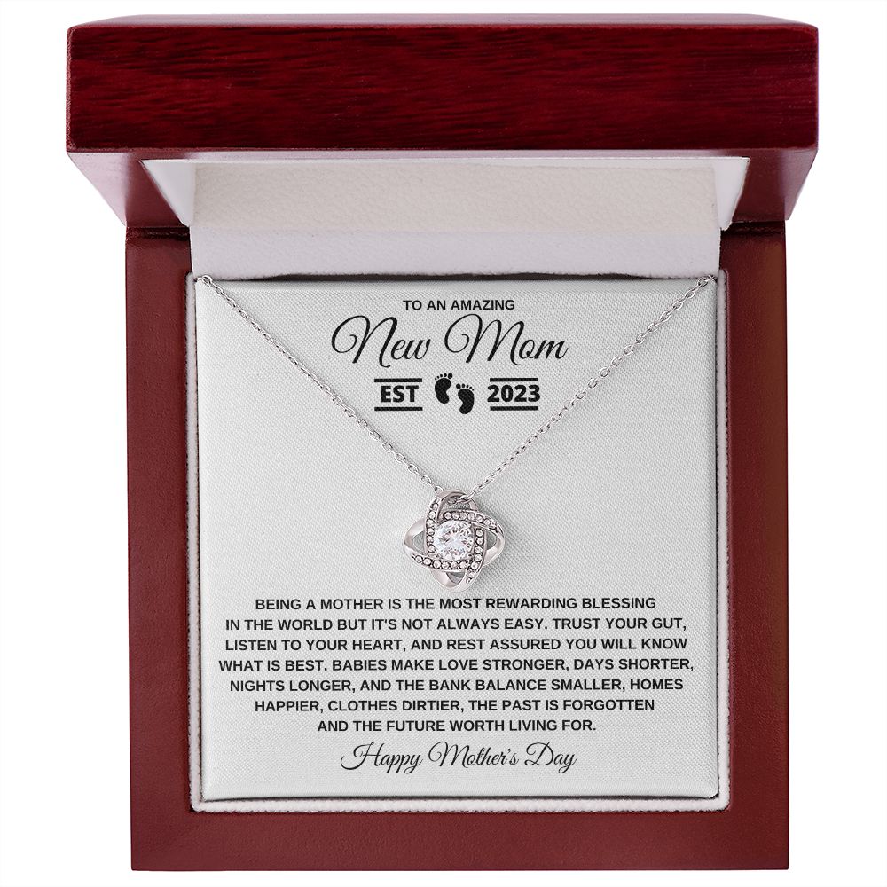 Gift to New Mom | Interlocking Hearts Necklace