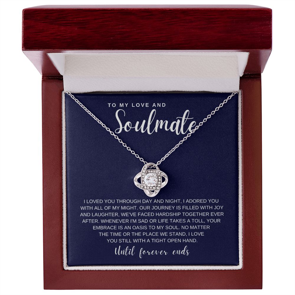 Gift to My Love and Soulmate | Love Knot Necklace