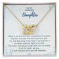 Gift for Daughter - What a joy - Interlocking Hearts
