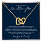 Gift To My Gorgeous Granddaughter | Interlocking Hearts Necklace