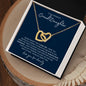 Gift To My Gorgeous Granddaughter | Interlocking Hearts Necklace