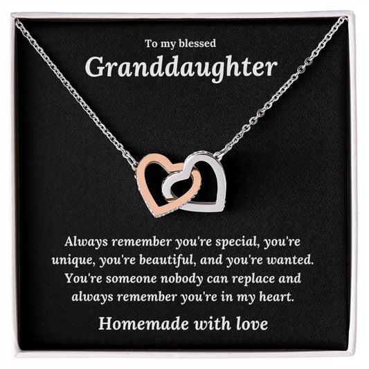 Gift for Granddaughter | Interlocking Hearts Necklace