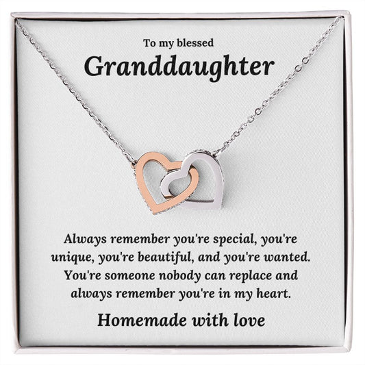 Gift to Granddaughter | Interlocking Hearts Necklace