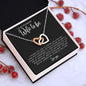 Necklace to my Wife To Be | I Choose You | Interlocking Hearts