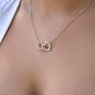 Gift for Granddaughter | Interlocking Hearts Necklace