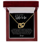 Necklace to my Wife To Be | I Choose You | Interlocking Hearts