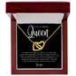 Necklace to My Queen | I Choose You | Interlocking Hearts