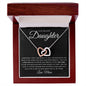 Gift to Daughter from Mom - Love You Since Birth - Interlocking Hearts