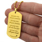 Class of 2023 Graduation Military Dog Tag - Within You All You Need