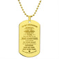 Gift To my Grandson | Engraved Dog Tag