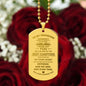 Gift To my Grandson | Engraved Dog Tag