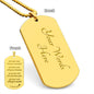 Class of 2023 Graduation Military Dog Tag - Within You All You Need