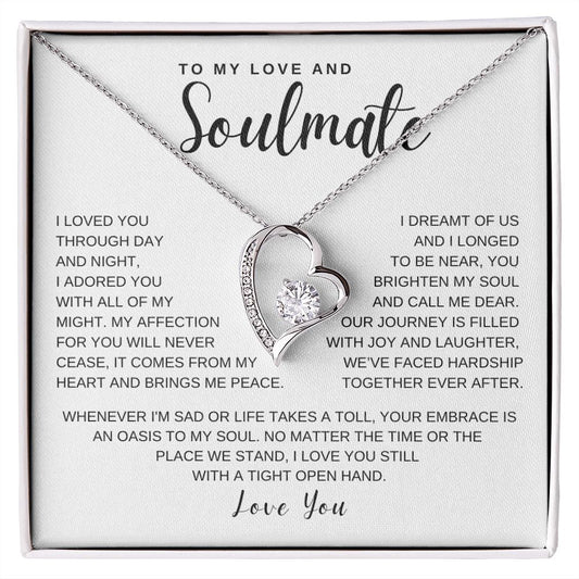 Gift to my Love and Soulmate | Forever Love Necklace