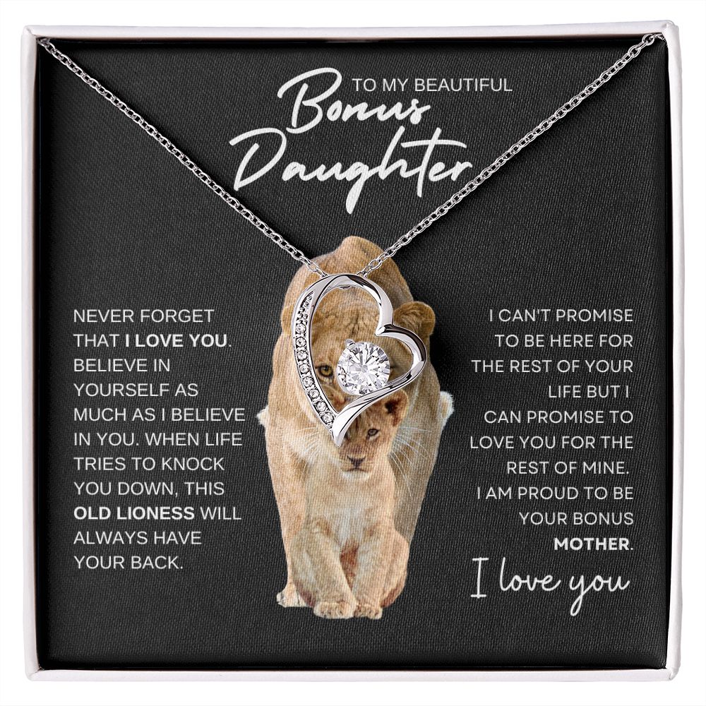 Gift to Bonus Daughter | Old Lioness | Necklace | FL
