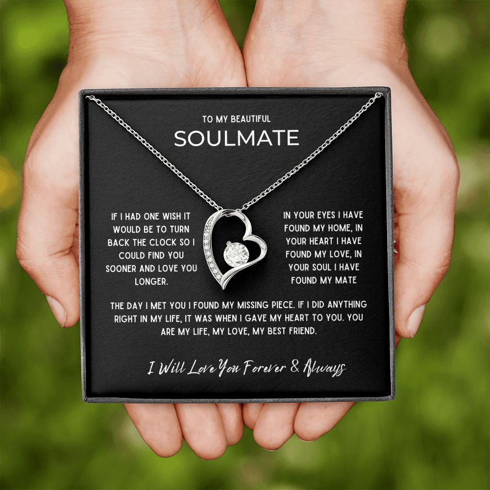 Gift To My Beautiful Soulmate | One Wish | Forever Love Necklace