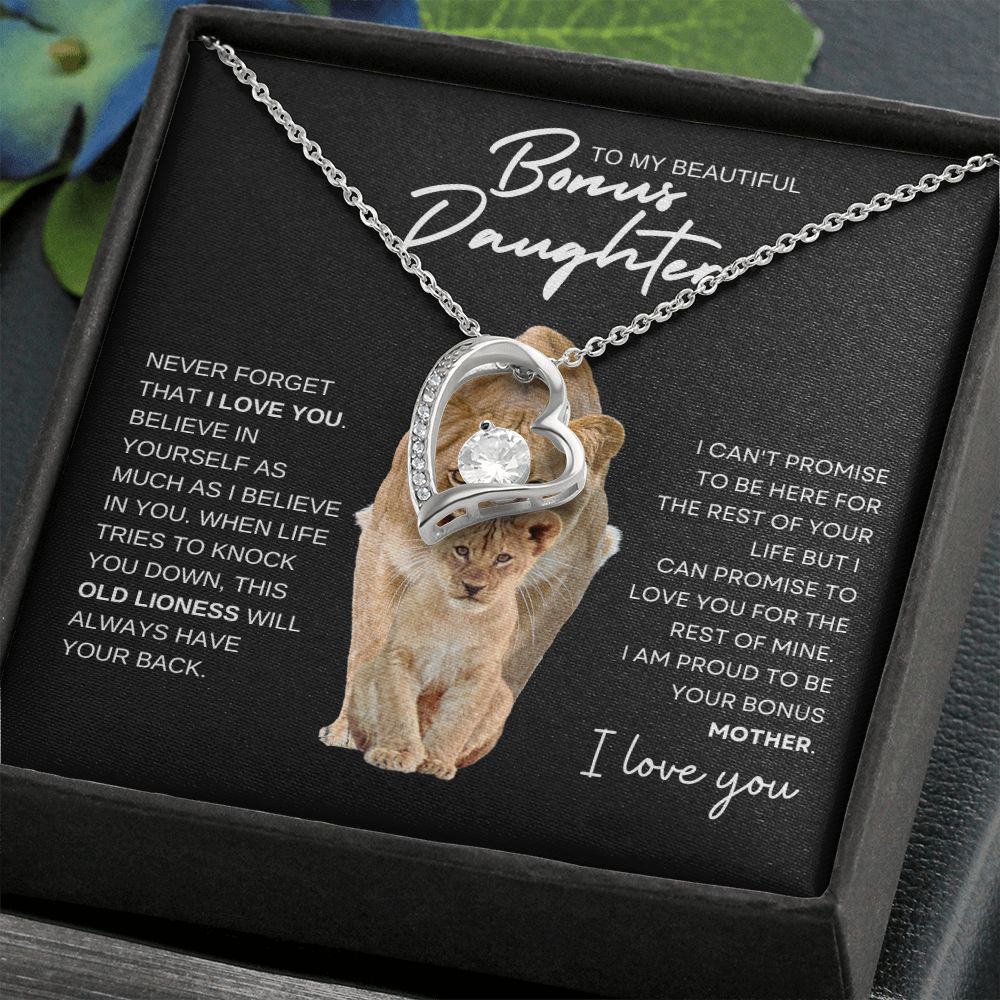 Gift to Bonus Daughter | Old Lioness | Necklace | FL