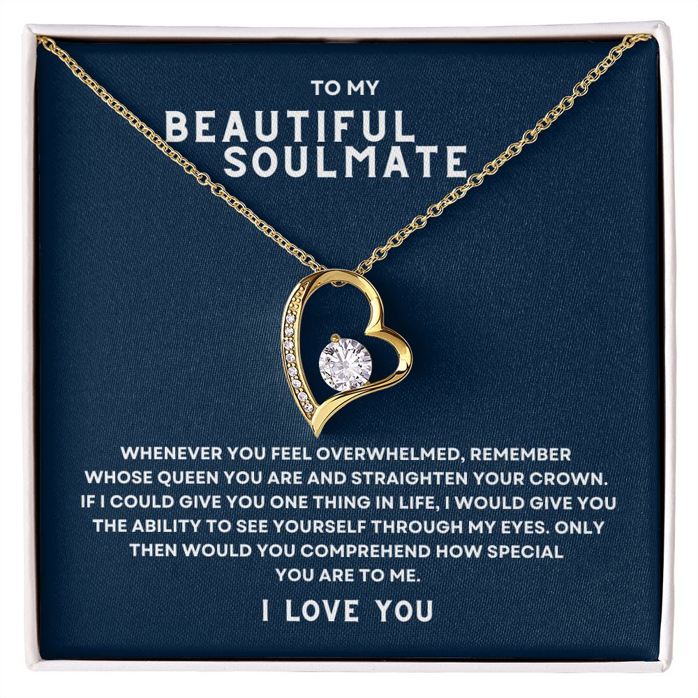 Gift to My Beautiful Soulmate | Forever Love Necklace