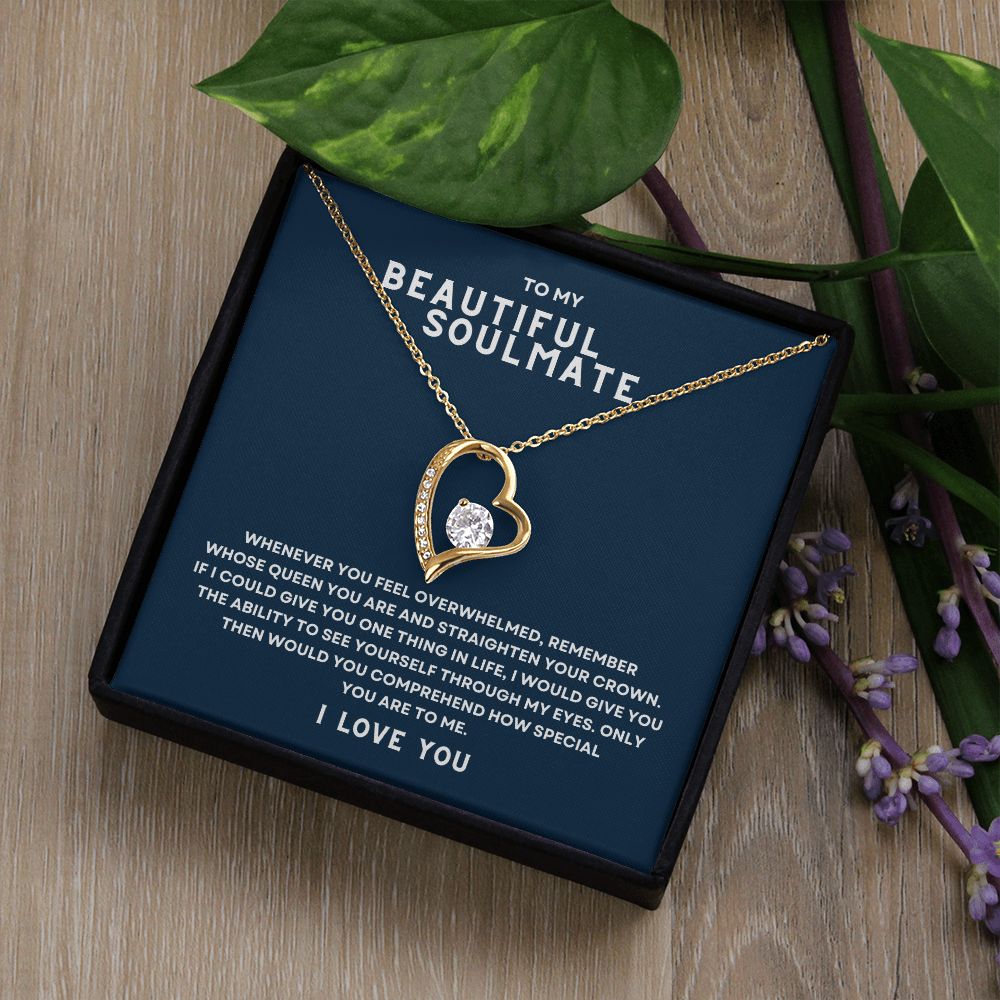 Gift to My Beautiful Soulmate | Forever Love Necklace
