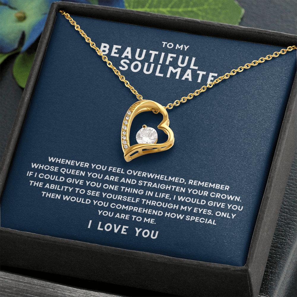 Gift to My Beautiful Soulmate | Forever Love Necklace