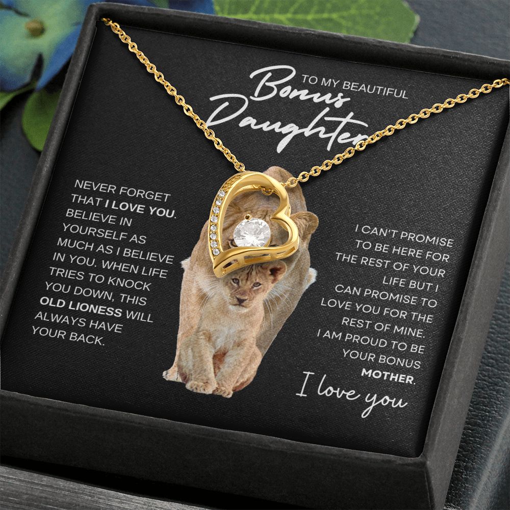 Gift to Bonus Daughter | Old Lioness | Necklace | FL