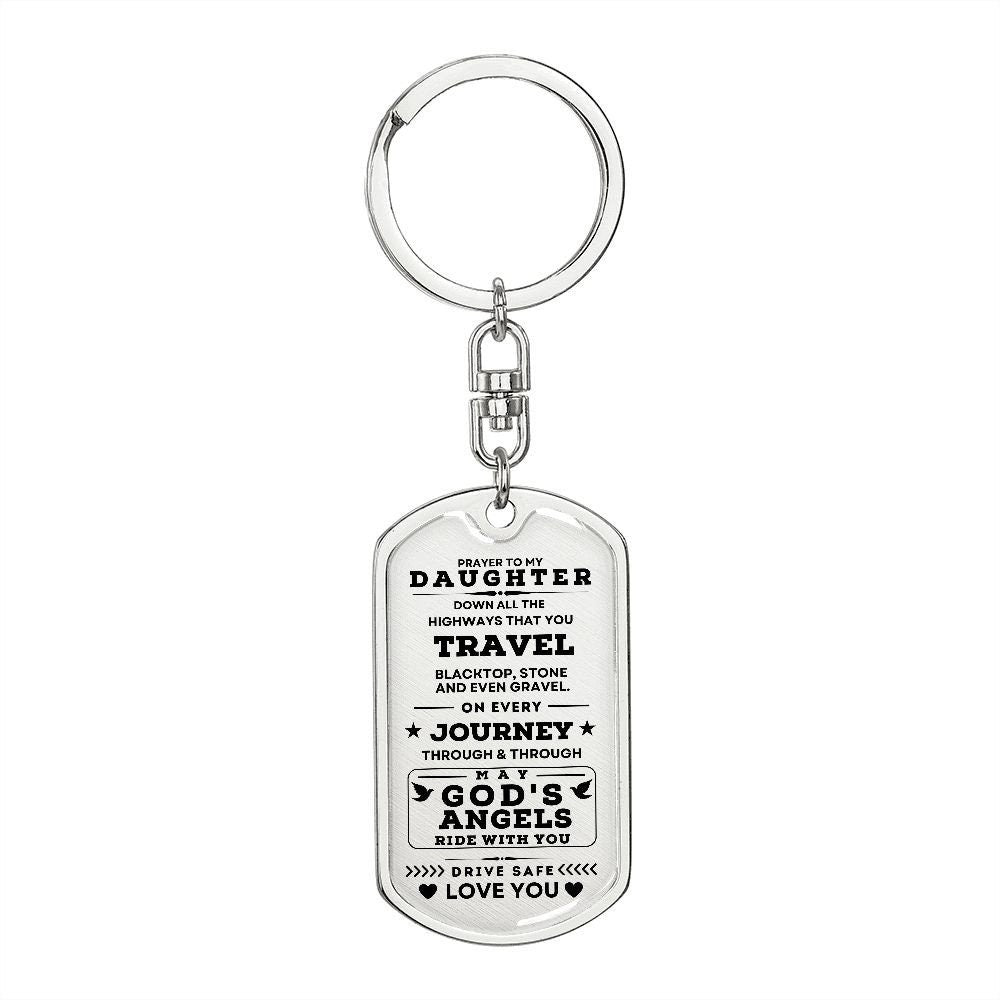 Keychain Gift with Prayer to My Daughter | New Driver Prayer | Protection