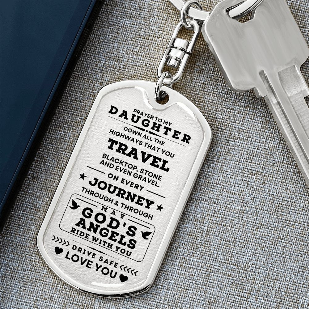 Keychain Gift with Prayer to My Daughter | New Driver Prayer | Protection