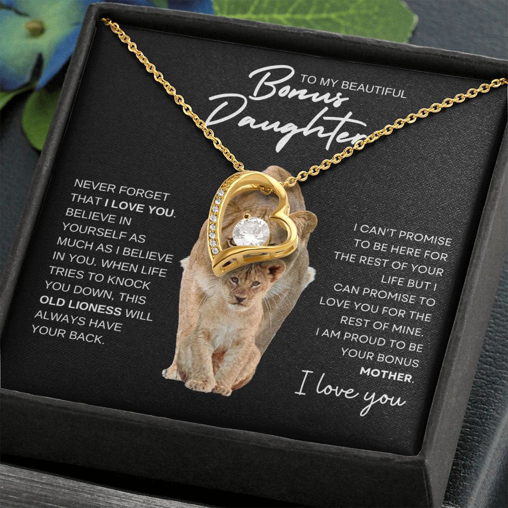 Gift to Bonus Daughter, Meaningful Gift From Bonus Mother, Necklace, Christmas, Birthday, Graduation, Mom to Be