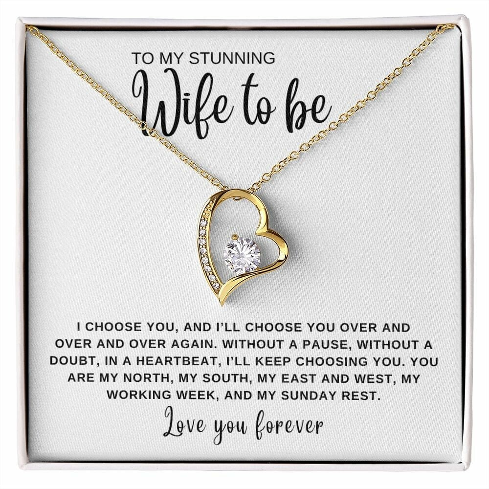 Forever Love Necklace Gift To Wife To Be, Future Wife, Bride