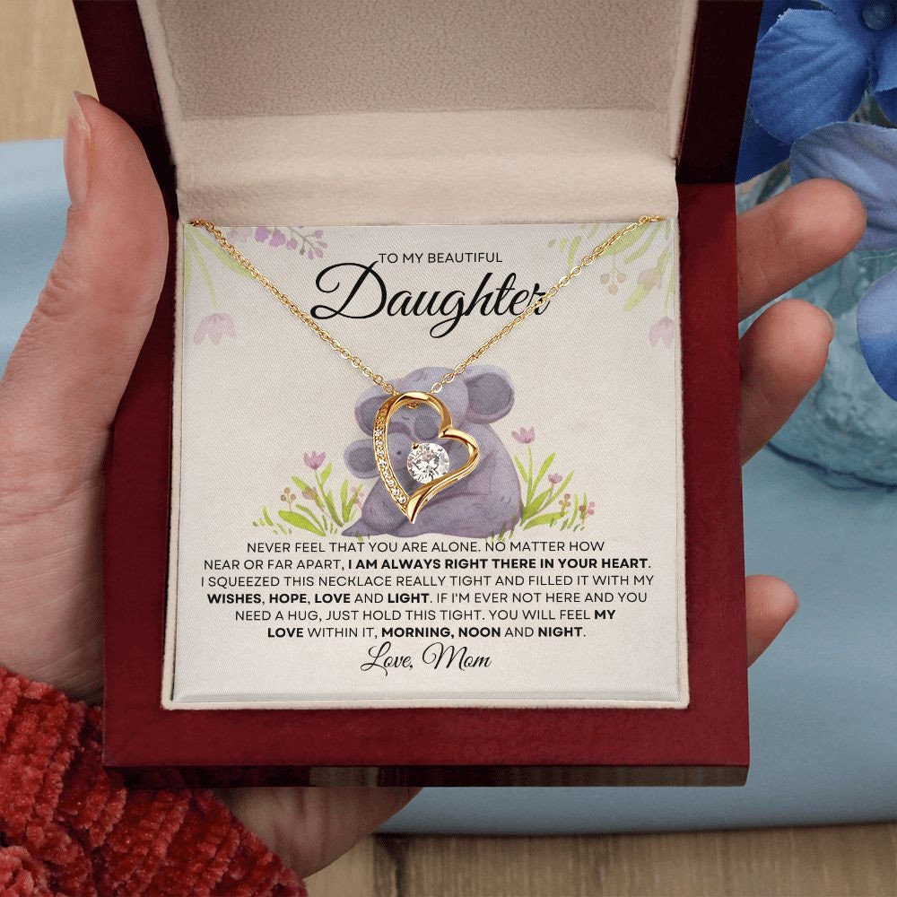 Forever Love Necklace To Daughter| Encouragement Gift