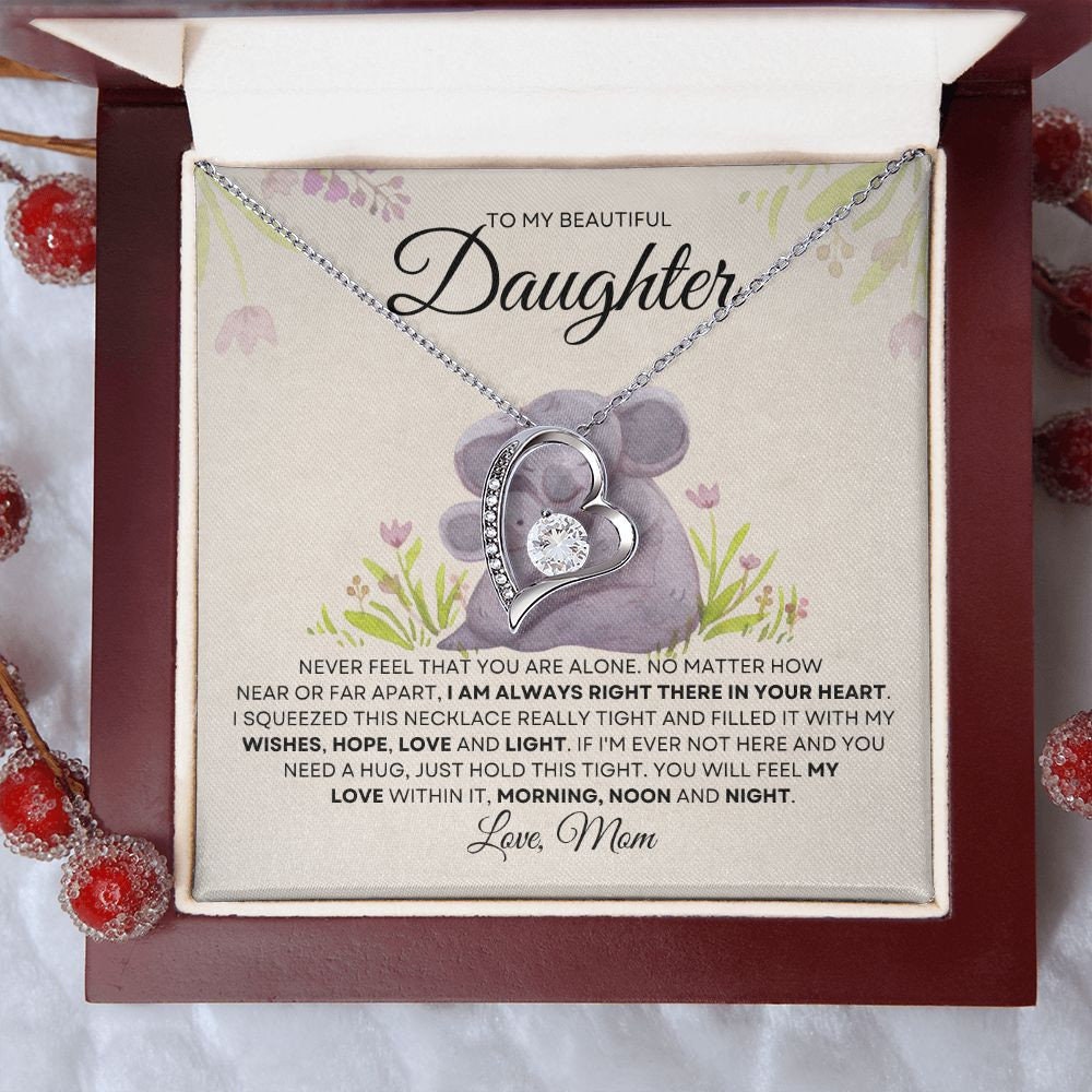 Forever Love Necklace To Daughter| Encouragement Gift