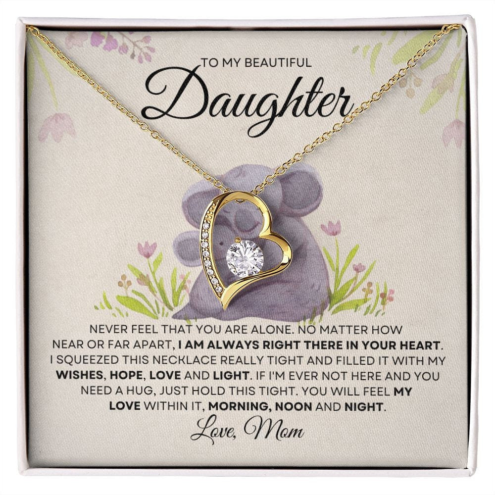 Forever Love Necklace To Daughter| Encouragement Gift