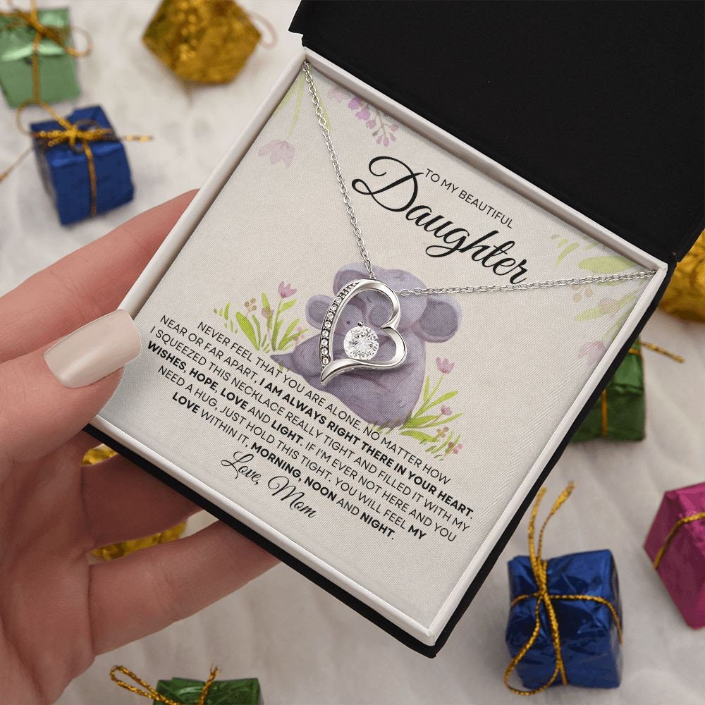 Forever Love Necklace To Daughter| Encouragement Gift